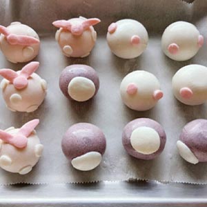 包袱巾、小白熊、小蜥蜴,塑型完成,排排站真的可愛療癒到爆炸,接著就可以下鍋煮湯圓囉!
