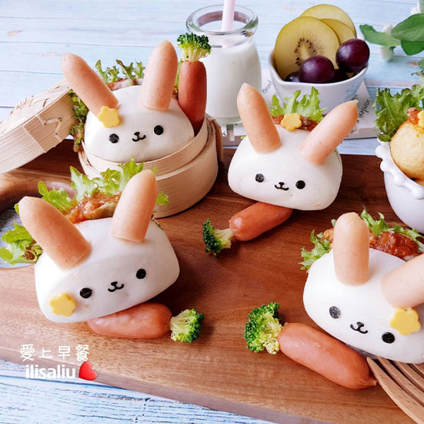 【創意早餐輕鬆做】15分鐘完成美味又可愛的-兔兔愛紅蘿蔔圖片
