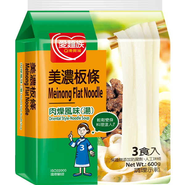 肉燥美濃(湯)板條３入圖片