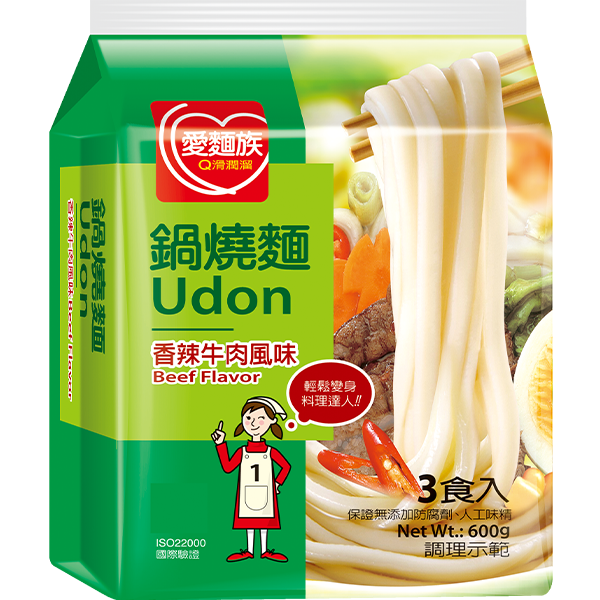香辣牛肉鍋燒麵3入圖片
