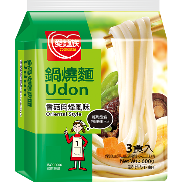 香菇肉燥鍋燒麵3入圖片