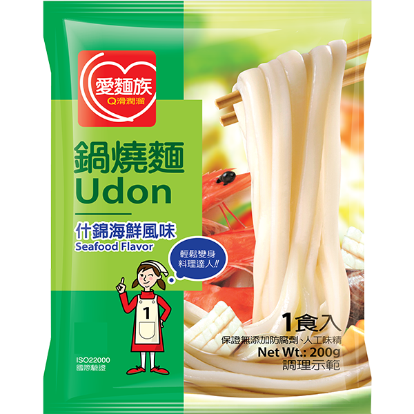 什錦海鮮鍋燒麵圖片