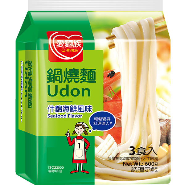 什錦海鮮鍋燒麵(3入)圖片