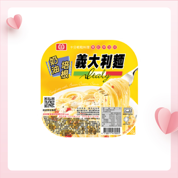 奶油培根義大利麵圖片