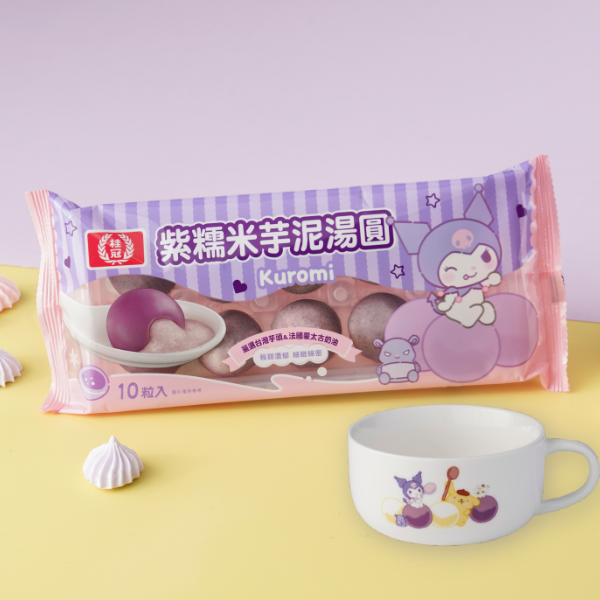 【限量獨家】Kuromi 紫糯芋泥湯圓+三麗鷗聯名湯杯組圖片