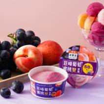 巨峰葡萄蜜桃雙雪酪杯冰4入盒裝圖片