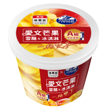 桶裝愛文芒果冰淇淋圖片