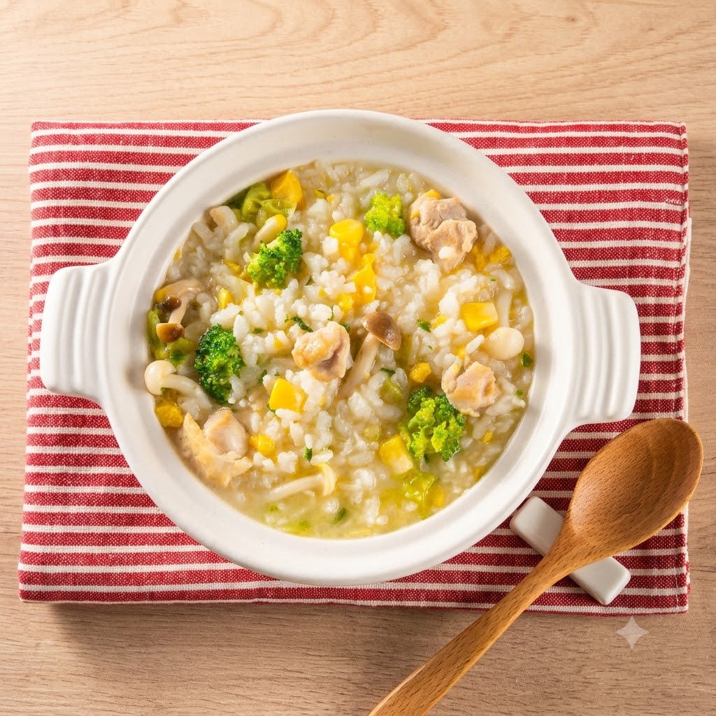 《百搭炒飯．美味升級》雞腿菇菇雞蛋粥圖片