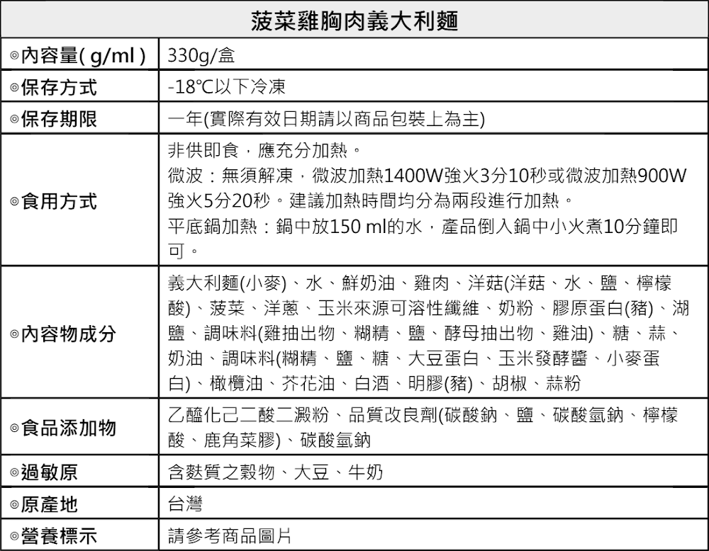 商品規格_MB47072_波隆那肉醬義大利麵